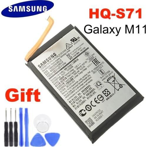 100% Original Samsung Battery HQ-S71 for Samsung Galaxy M11 Genuine Battery 5000mAh Hight capacity HQS71 + free tools