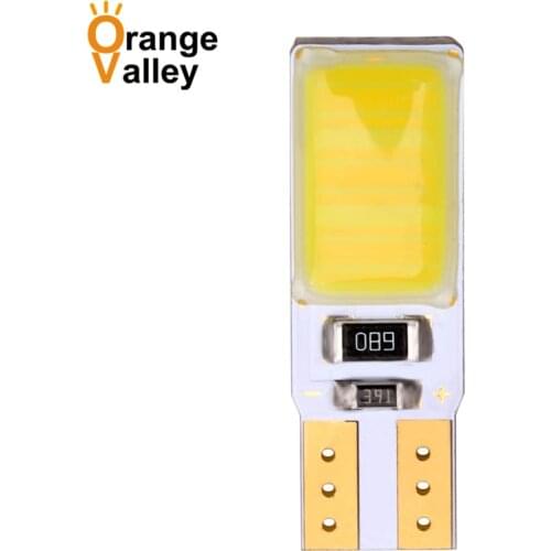 100Pcs Hot Sale T10 194 168 501 W5W COB Canbus Error Free High Power Car Auto Light Source LED Bulb Backup Lamp White DC12V