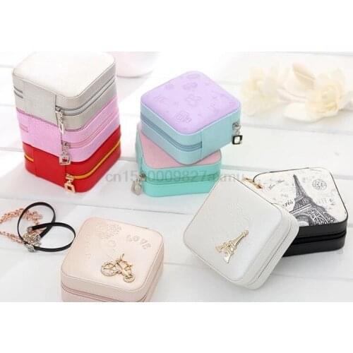 20PCS Travel jewelry organizer box cosmetic makeup organizer Jewelry packaging box earrings storage case Container gift bag