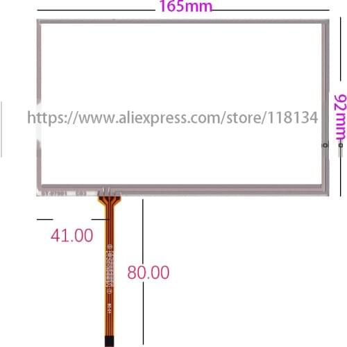 5PCS New 7inch for JVC-AVX738 compatible 4 lins Touch Screen glass for GPS CAR JVC AVX 738 165*92mm