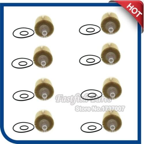 8 PCS Oil Filter For Lexus IS250 IS350 GS300 GS350 GX460 IS350 2WD 04152-YZZA3