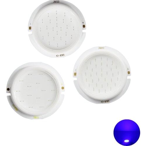 Allcob 43mm thicken round LED COB Light Source for spotlight bulb lamp Module genesis chip 3W 5W 7W blue 450nm 460nm COB LED