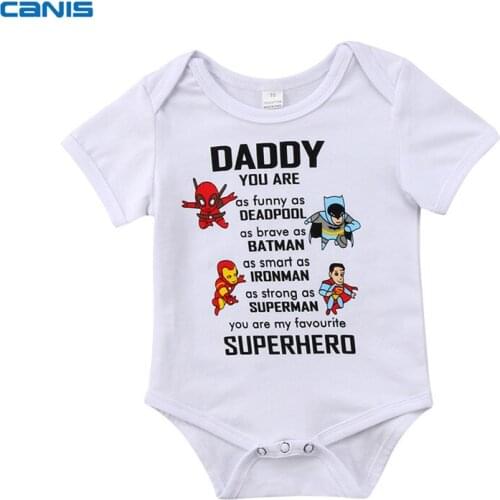 0-24M Infant Baby Boys Girls White Romper Short sleeves Cotton Jumpsuit Clothes