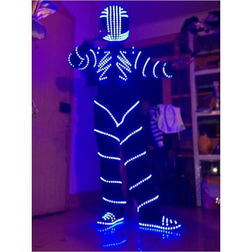 DHL free shipping LED Costume Clothes Festive Party Supplies Luminous Glowing Suits Stage Performance Clothing party supply