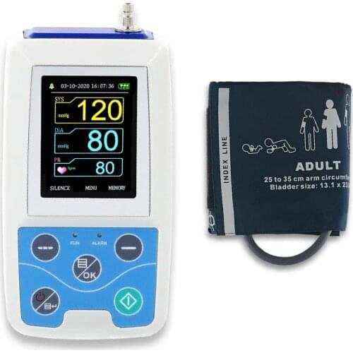 CONTEC ABPM50 Ambulatory Blood Pressure Monitor 24 Hours Holter with PC Software for Continuous Monitoring+USB Port