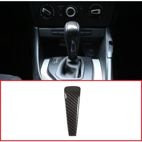 For BMW X1(11-13)/1 series(08-11)/3 series(06-12) Carbon Fiber Style ABS Car Gear Shift Head Cover Trim Drop Shipping