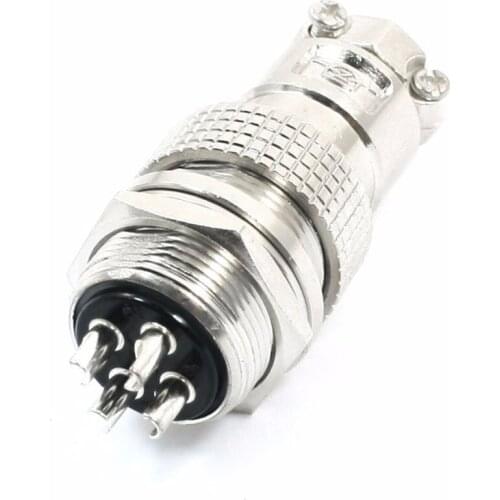 GX20-4 AC 400V 3A 20mm Thread 4P Screw Fixing Metal Panel Elctric Aviation Connector Adapter 2P 3P 5P 7P 8P 9P 12P