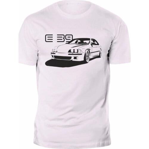 New T-Shirt Germany car fans E39 Classic M Power M5 Tee 100% Cotton White Custom Print 2019 Hot Sale Super Fashion Tee shirt