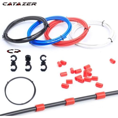 MTB Bike Brake Line Tube Kits 5mm Mountain Road Bicycle Brake Cable 4mm Shift Gear Derailleur Kits Cycling Accessories PVC