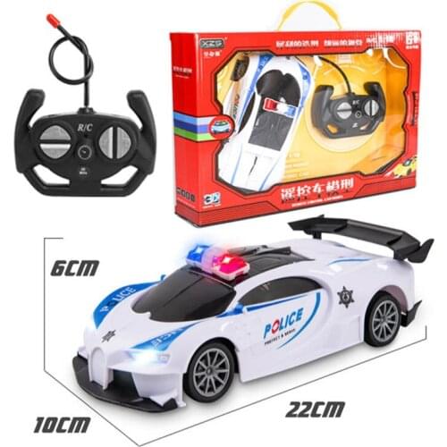 Toys for Boys Auto Racing Radio Control Cool Gifts RC Car Charging Remote Control Automobile Belt Light Music 1:18