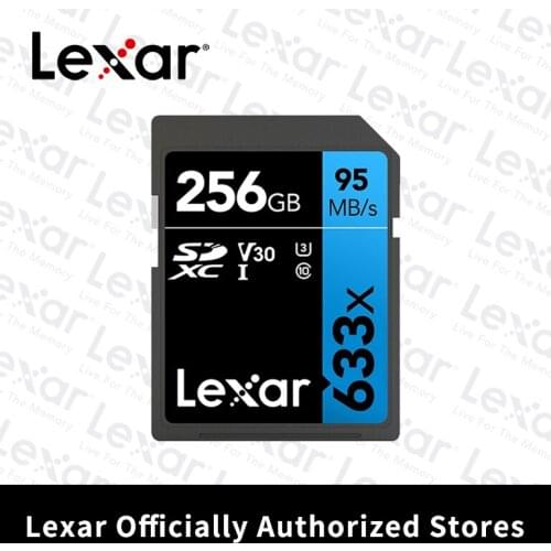 Lexar flash card memory card 64gb sd card 128gb High Speed DSLR HD Camera 95M/s 1080p 3D 4K Video Camcorder 633X