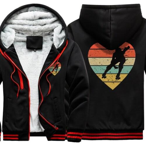 Pretty Girl Print Camouflage Raglan Thicken Jackets Mens Winter Dark Blue Leisure Korean Style Tops Streetwear moletom masculino