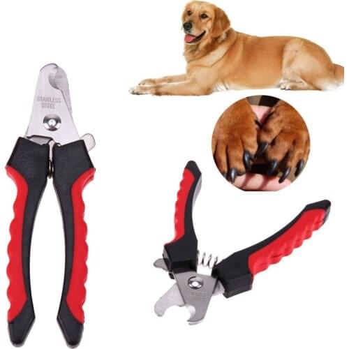 Stainless Steel Pet Nail Clipper Nail Scissors Cutter Professional Animal Pet Grooming Scissors for Small Medium Puppy DogS Cats