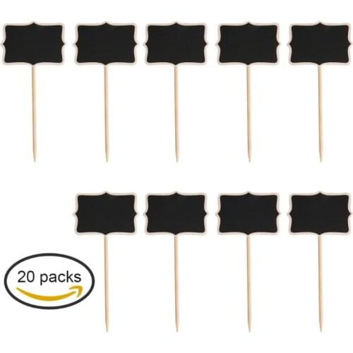 Mini Chalkboard Blackboard with Stand Wedding Place Card Pizarra Note Board Slates for Restaurant Party Home 20pcs/lot