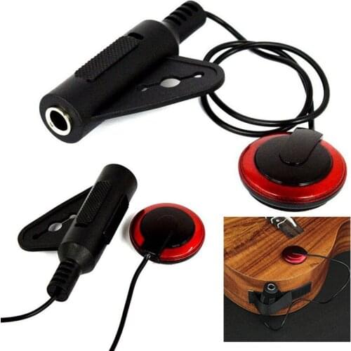New Piezo Clip On Microphone Pickup for Acoustic Guitar Violin Mandolin Ukulele