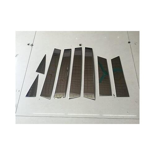 Window Center Pillars for Nissan Murano Stainless Steel Cover Trim 2015-2017