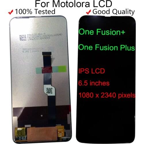 Original New Tested 6.5" For Motorola One Fusion+ Lcd Screen Display Touch Digitizer Assembly For Moto One Fusion Plus LCD