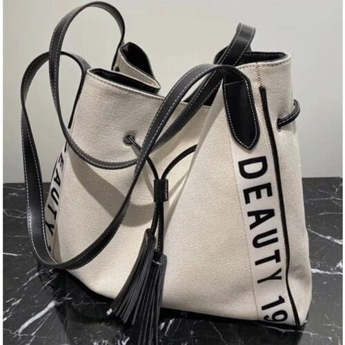 Simple Luxury Designer Bucket Bag for Women 2020 New Fashion One-shoulder Tote Bags Laides Shopping Working Purses Louis Brand
