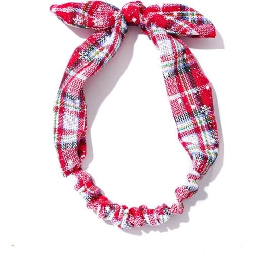 Christmas Gifts Headband Women Girls Elastic Headbands Bows Head Wraps Bow Knot Woman Hair Accessories Rabbit Ears Head Bands