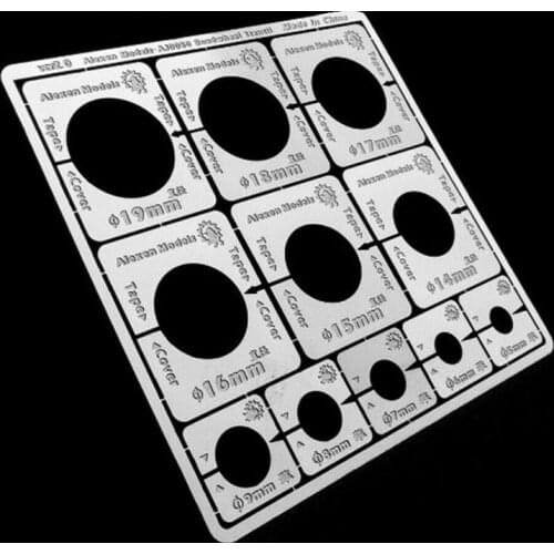 Alexen AJ0050 Modern Armored Car Tank Roadwheel Leakage Spray Stencil Template