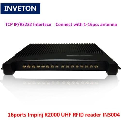 Long Range Passive 16 SMA Ports Impinj R2000 Fixed Ethernet RFID Reader UHF RS232 for Warehouse Management