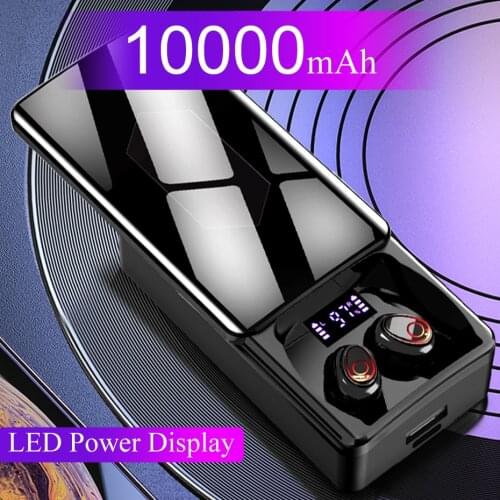 TWS Bluetooth 5.1 Earphones 10000mAh Charging Box Wireless Headphones 9D Stereo Sports Waterproof Earbuds Headsets With Dual Mic