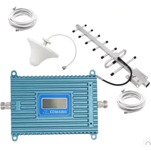 LCD display function 980 CDMA 850Mhz booster W/ 15M Cable+ceiling Antennas,850Mhz CDMA repeater signal amplifier 850Mhz repeater