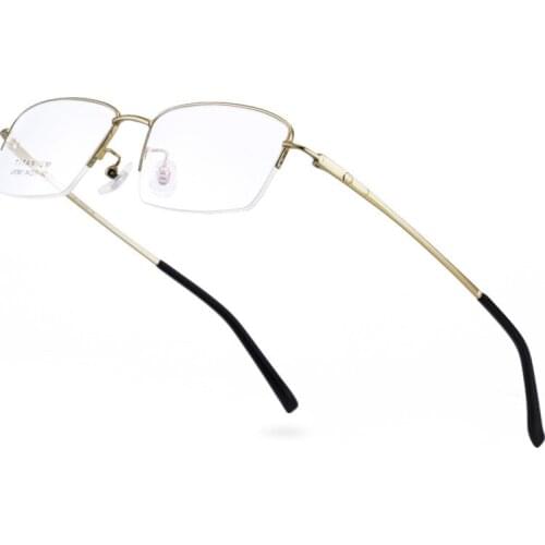 Veshion Pure Titanium Glasses Frame Wholesale Business Mens Half Frame Glasses Frame Frame Flat Glasses Myopia Prescription