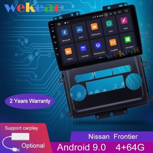 Wekeao Touch Screen 9'' 1Din Android 9.0 Car Radio Automotivo For Nissan Frontier Xterra Car Dvd Player Auto GPS Navigation WIFI