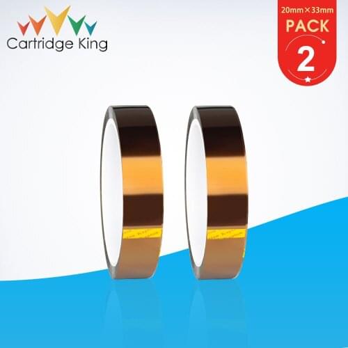 2PK for Kapton Tape 20mm 33m Length Heat Resistant Polyimide Tape for Kapton Golden Finger High Temperature Adhesive Insulation