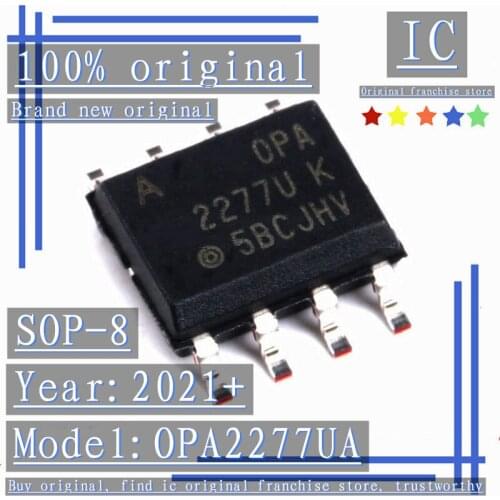 2021+100% Brand new original 5PCS-20PCS OPA2277UA 2277U SOP-8 Operational amplifier dual precision