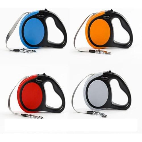 3/5M Retractable Dog Leash Walking Pet Accessories Leashes Automatic Adjustable Extending Nylon Dogs Leash Rope