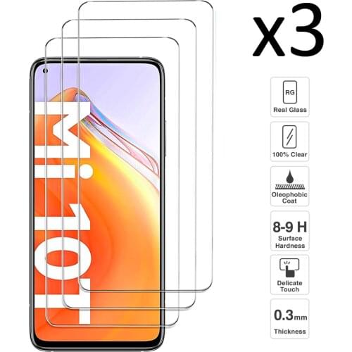 [3 PCs] Xiaomi Mi 10T / Mi 10T Pro, tempered glass screen Protector for Mi 10T / Mi 10T Pro, transparent