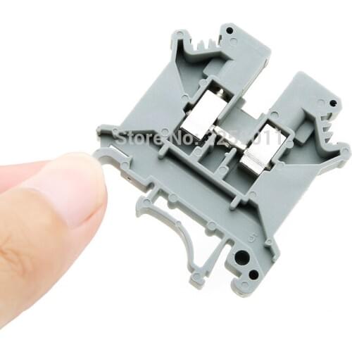 20PCS UK-5N Mounted Screw Clipping Terminal Block 5.0mm square general purpose terminal connection board
