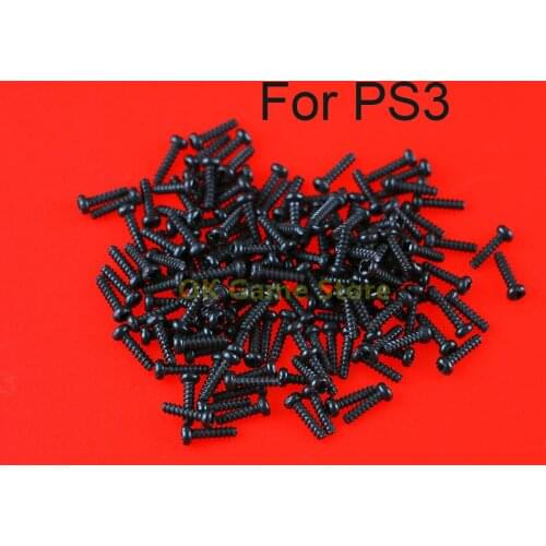 50pcs/lot Replacement black Round Head Screw Alloy Cross Bolts Screws for ps2 ps3 wireless Game controller