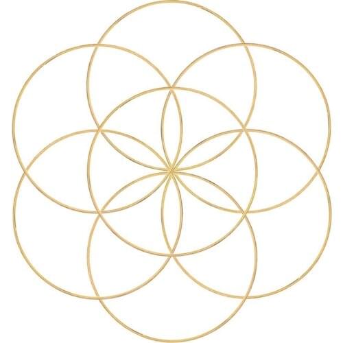 8Pcs 8 Inches Dream Catcher Rings Metal Hoops Macrame Ring for Crafts and Dream Catcher Supplies, Gold