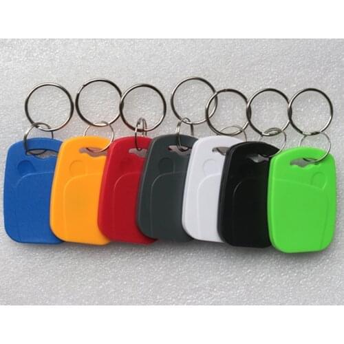 ABS material 13.56mhz nfc tags 215 rfid keyfob keyrings keychains for all NFC products
