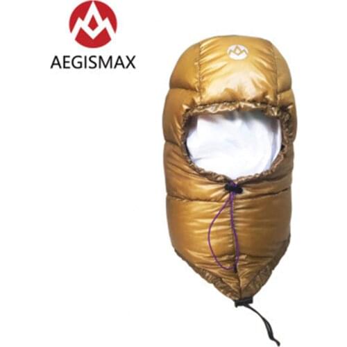 AEGISMAX Outdoor Ultralight Winter Down Hat Camping Comfort Unisex Keep Warm Anti-freeze Drawing Rope Design Goose Down Hat