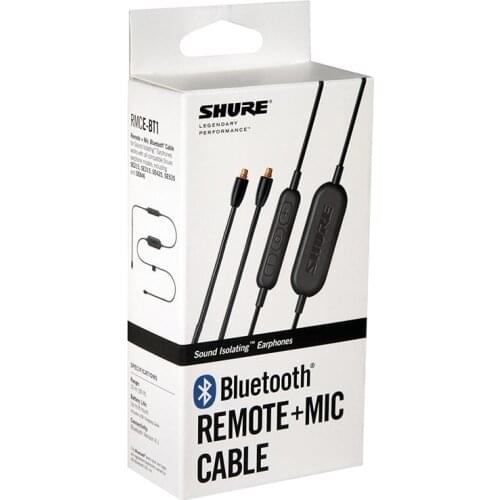 RMCE-BT1 Bluetooth Enabled Accessory Cable with Remote + Mic FOR SHURE SE215 SE315 SE425 SE535 SE846