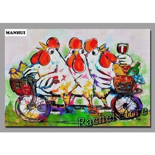 Diamond Embroidery Diy Diamond Painting Cross Stitch Kits Diamond Mosaic Color chicken Full Square Diamond Embroidery DS255