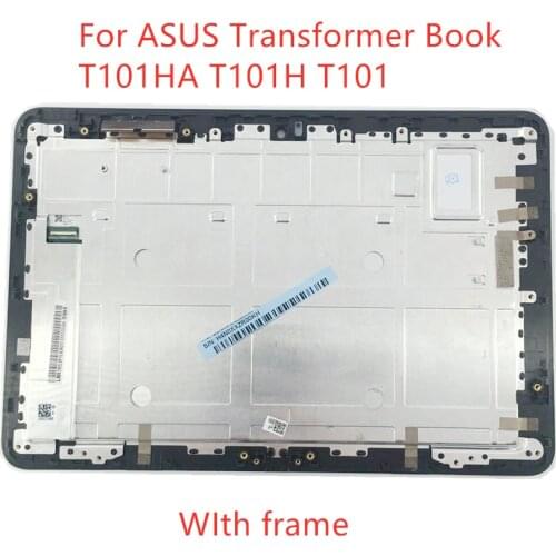Free shipping LCD For ASUS Transformer Book T101HA T101H Full LCD DIsplay +Touch Screen Digitizer + Frame Bezel Replacement T101