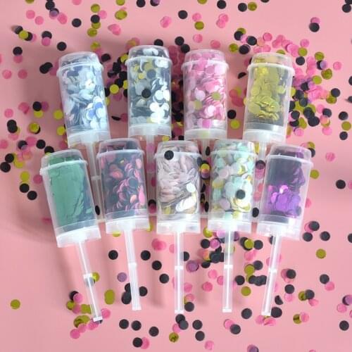 Rich colors Push Pop Confetti Poppers Cannons for Baby Shower Event Party Supplies Wedding Birthday Party Decoration