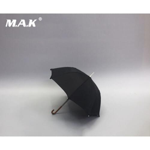For collections 1/6 scale black umbrella model about 17cm ZY3003 fit 12" male military soldier action figure