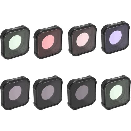 GoPro 9 Filter Camera Filter MCUV Anti-light Damage Diving Powder Diving Red ND8 ND16 ND32 STAR Lens Filters For GoPro Hero 9