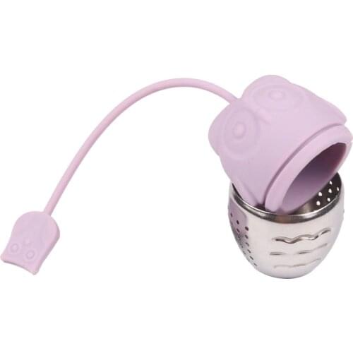 1PCS Hot Animal Round Style Silicone Tea Strainer Herbal Spice Infuser Filter Diffuser Kitchen Coffee Tea Tools Tea Ball