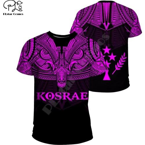 PLstar Cosmos 2021 Polynesia New Fashion Men/Women Kosrae T-shirts 3d Print Designed Summer Short Sleeve Tee Brand Tops Style-12