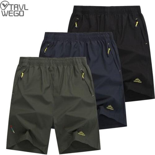 TRVLWEGO Mens Summer Quick Dry Breathable Shorts Outdoor Sportswear Mountainskin Hiking Trekking Running Camping Male Trousers