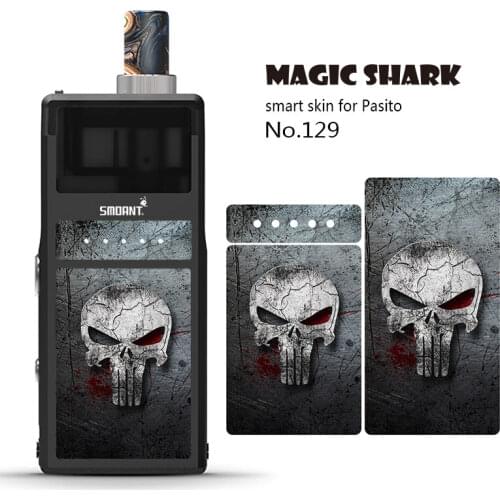 Magic Shark 2.5D Skull God of War Sexy Woman Sticker for Pasito Film Vape Case Cover for Smoant Pasito