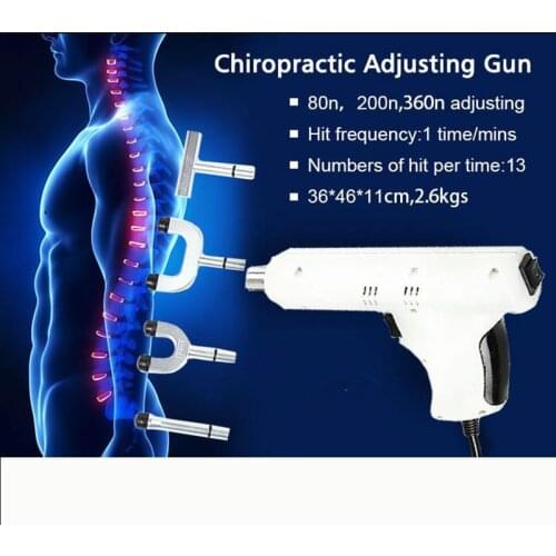 Newest Electric Correction Activator Gun Massager 4 Heads adjustable intensity Therapy Impulse Chiropractic Adjusting Instrument