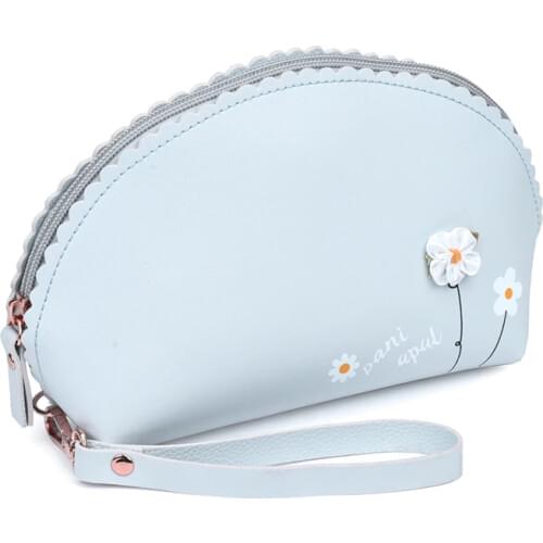 New Women Zipper PU Leather Cosmetic Bag Female Key Coin Bag Case Ladies Cosmetics Organizer Travel Make Up Bags Storage Pouch